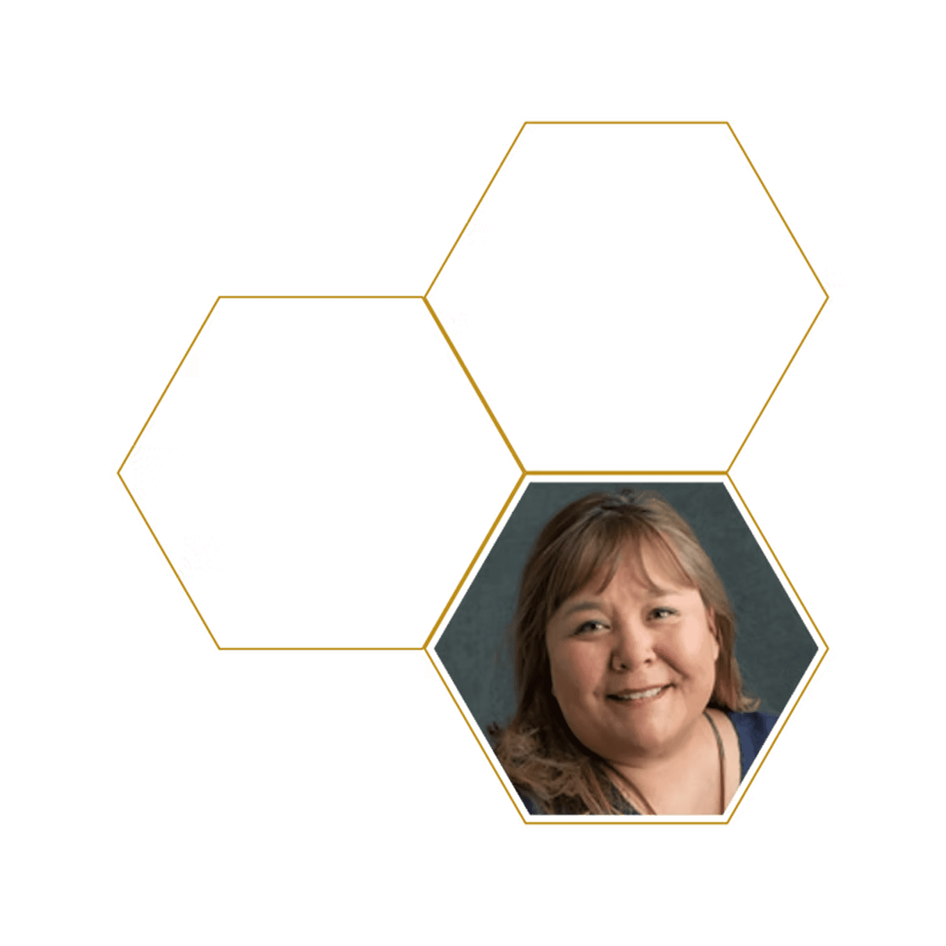 Geometric design with woman's image